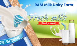 Dairy products ready for daily delivery
