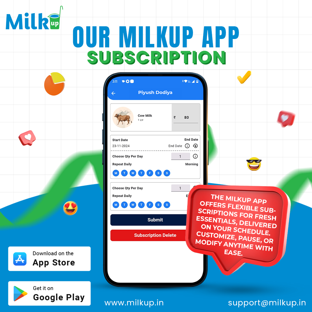 Easily Manage Subscriptions with the MilkUp Vendor App!