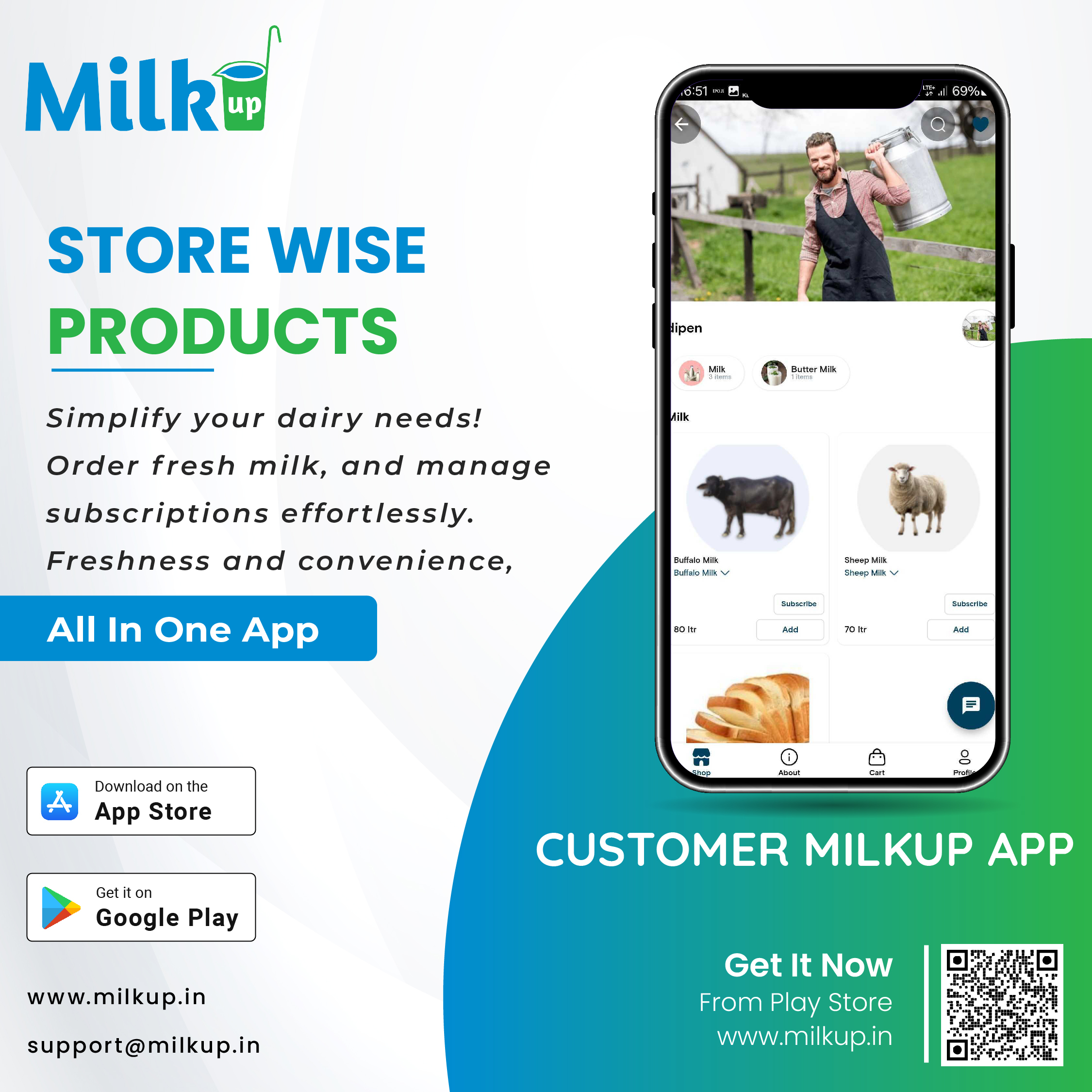 Store-Wise Product Management with the MilkUp App!