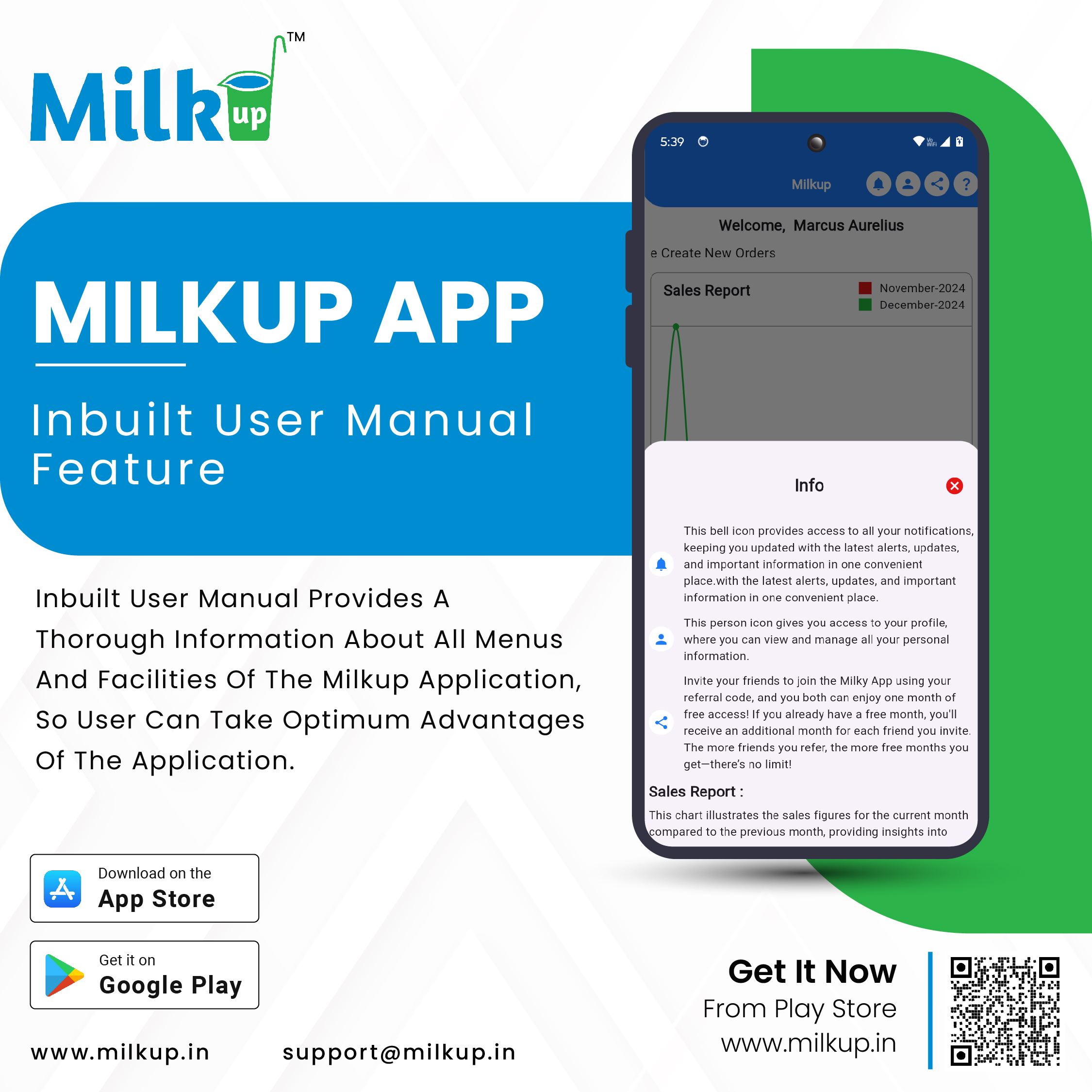 Inbuilt User Manual Feature