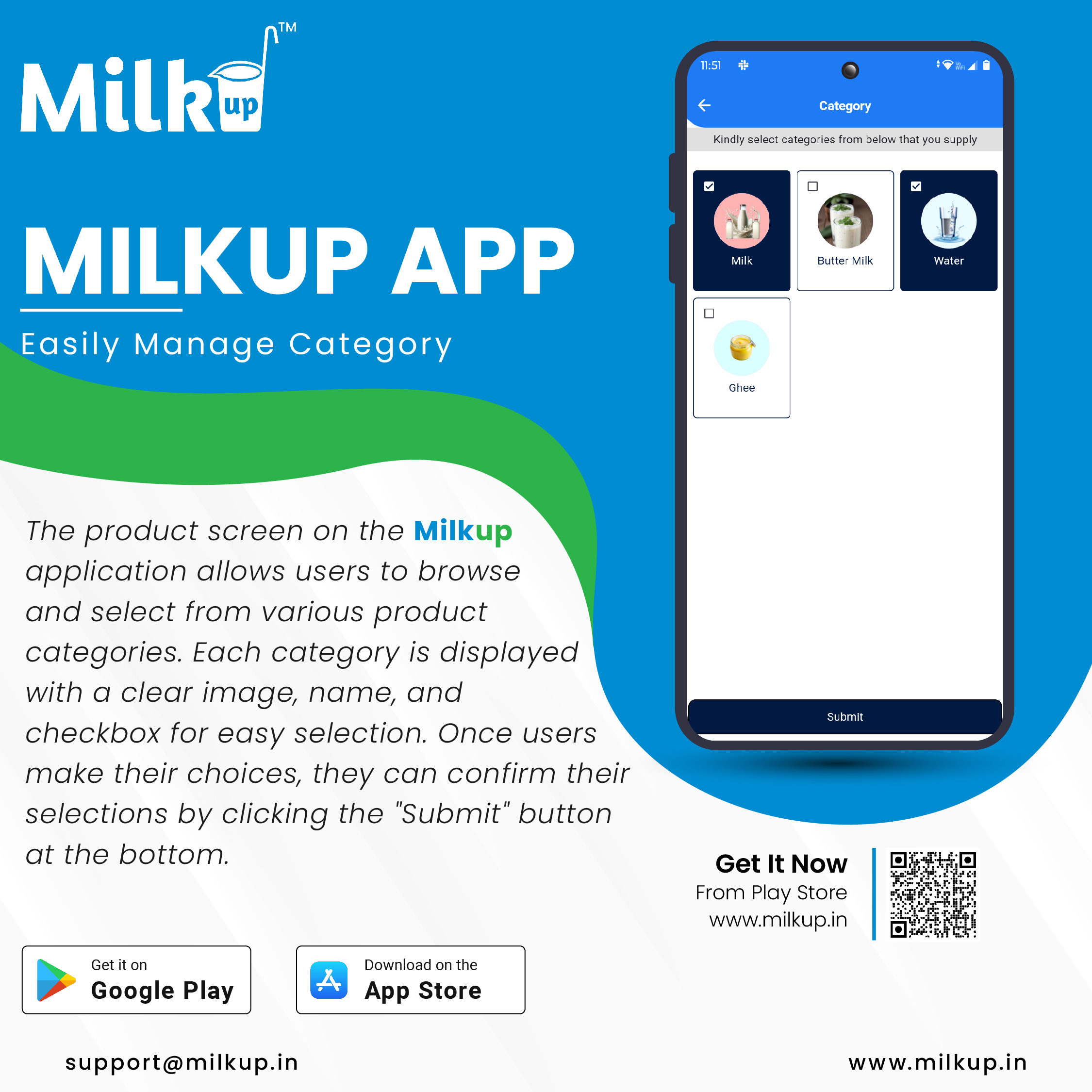 Easily Manage Category with the Milkup Vendor Application