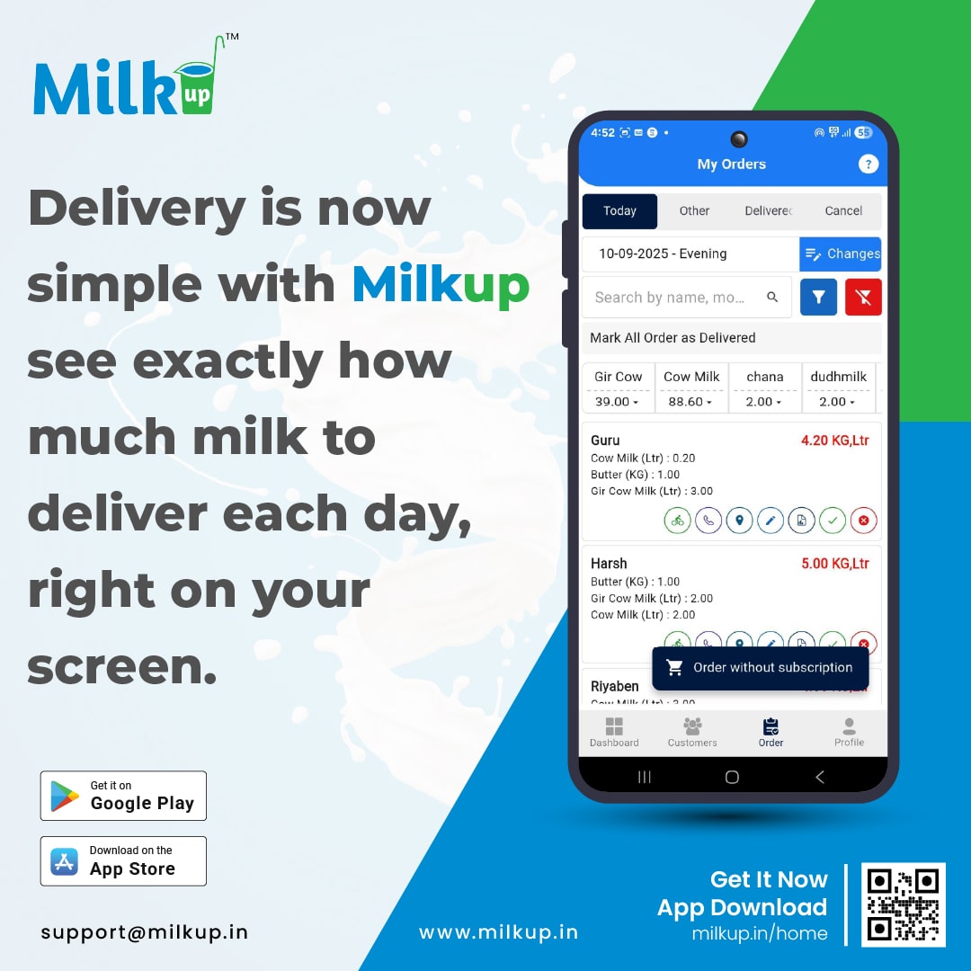 One of the biggest challenges in milk delivery is remembering how much milk needs to be delivered to each customer every day.
