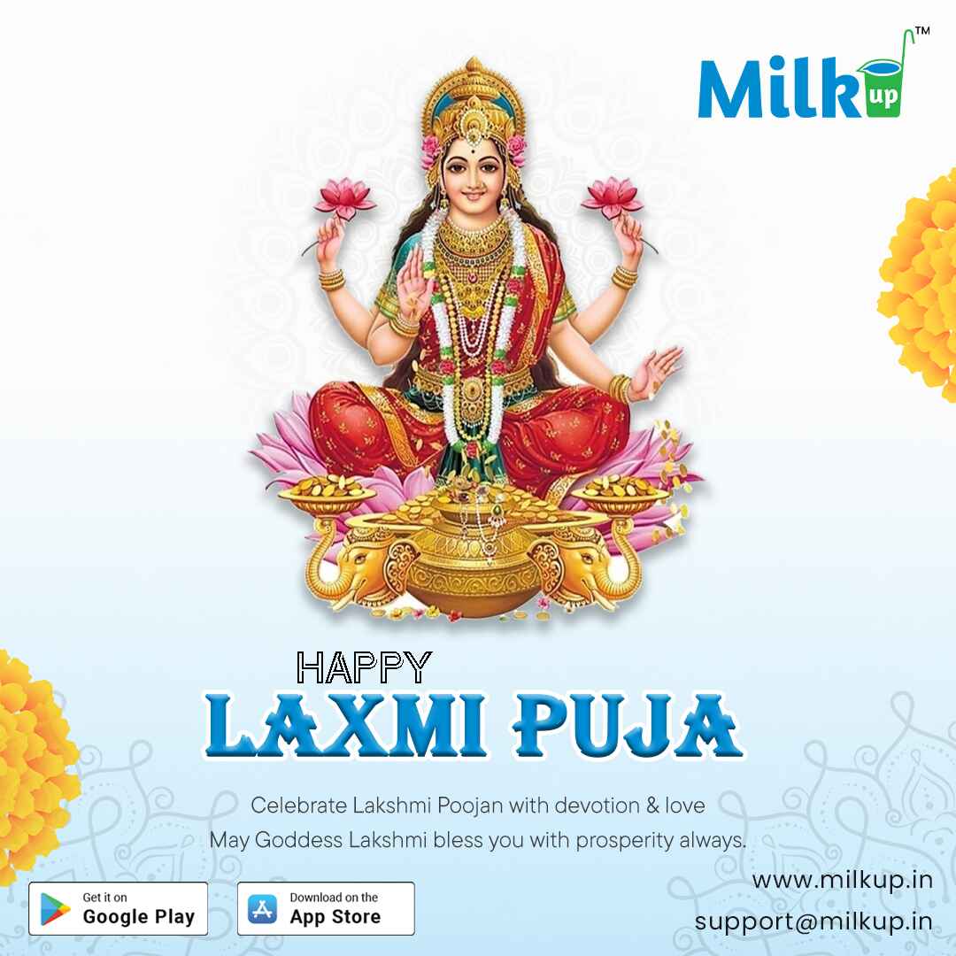 This Lakshmi Puja brings happiness, prosperity, and ease to your dairy business with MilkUp!
