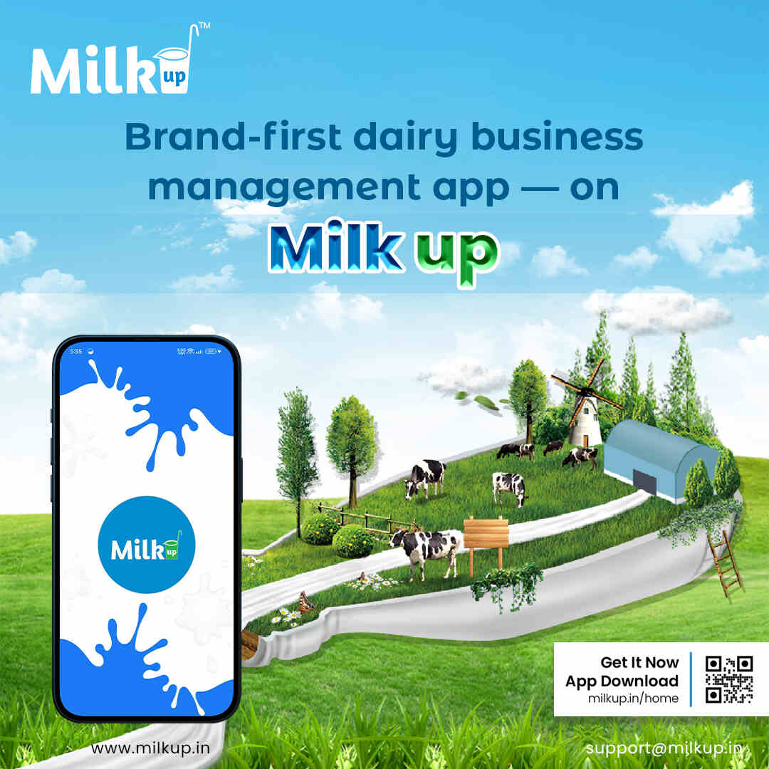 Brand-first dairy business management app — on MilkUp