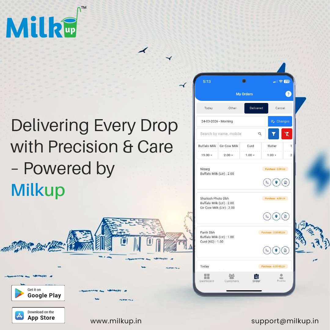 Delivering Every Drop with Precision & Care – Powered by MilkUp