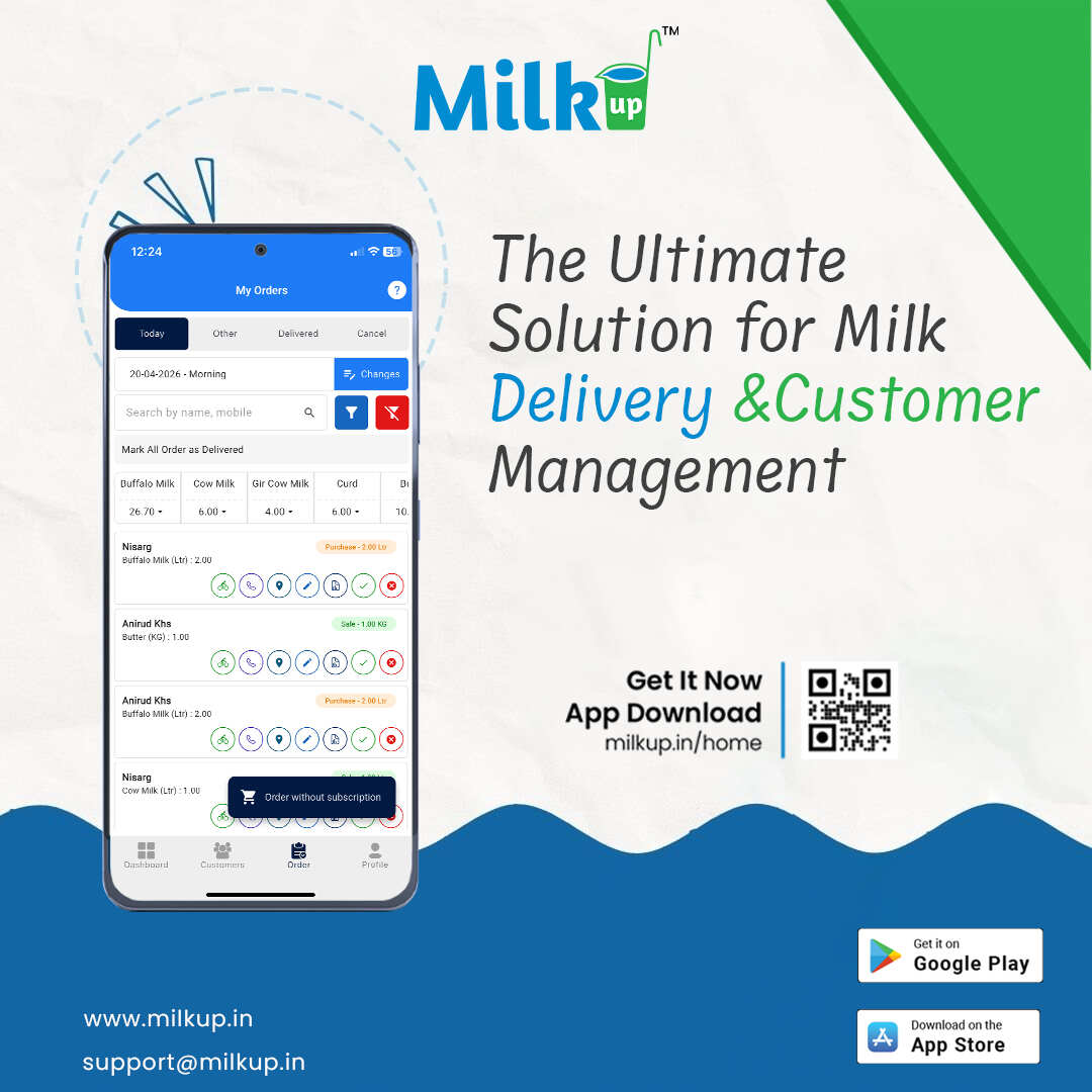 The Ultimate Solution for Milk Delivery & Customer Management