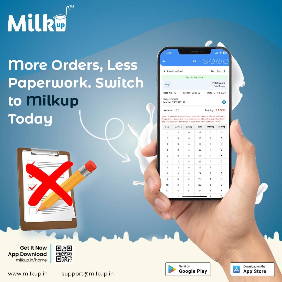 More Orders, Less Paperwork Switch to MilkUp