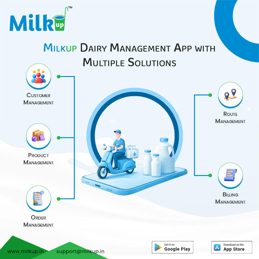 MilkUp Dairy Management App with Multiple Solutions