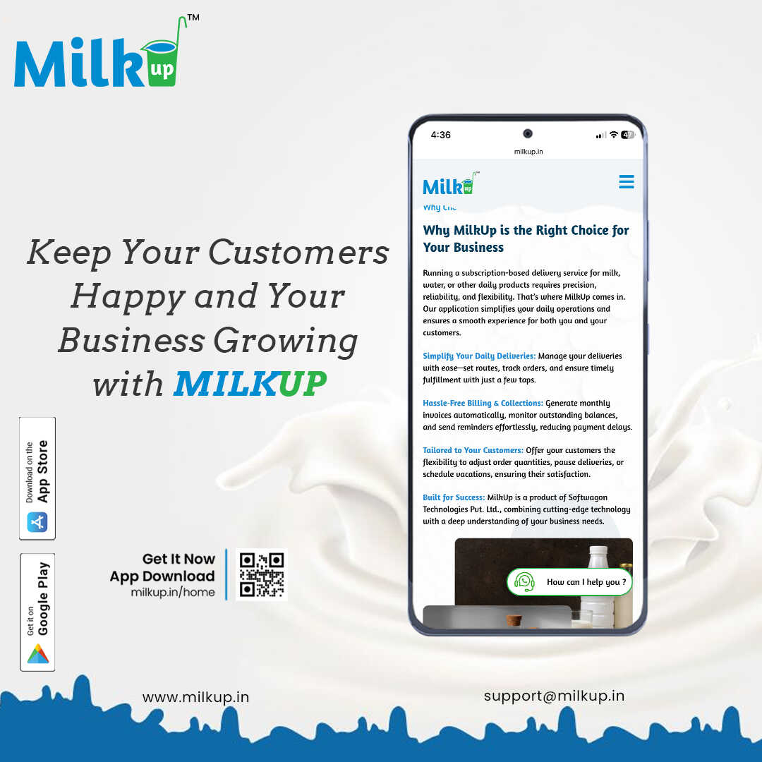 Your Business Growing with MilkUp