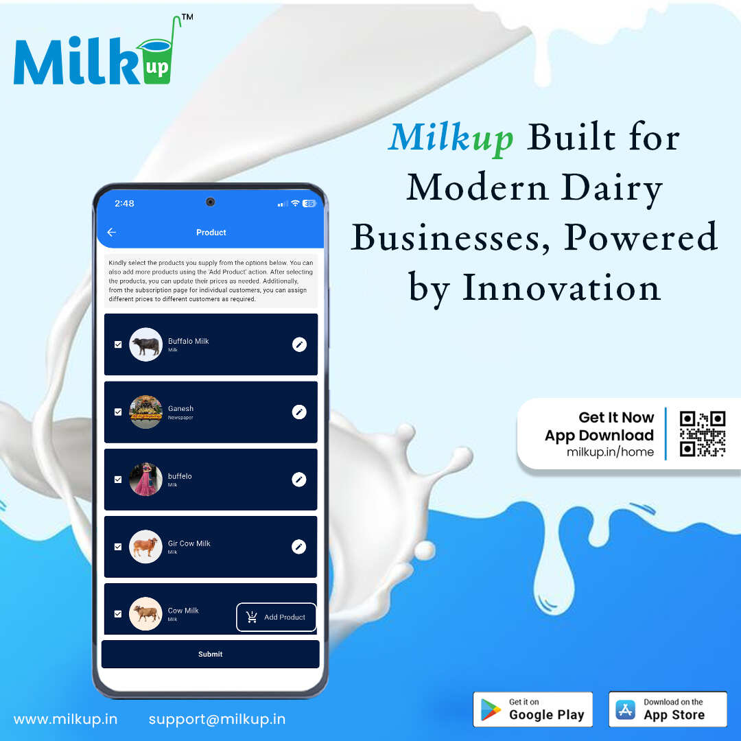 Milkup Built for Modern Dairy Businesses, Powered by Innovation